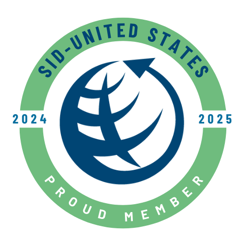 SID-US Member Seal: SID-US Logo framed by a two green semi-circles above and below with the text "SID-UNITED STATES" & "PROUD MEMBER". The two semi-circles are broken by "2024" and "2025" on either side.