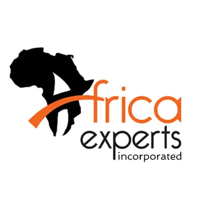 Africa Experts written next to an image of the continent of Africa